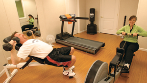 installing a basement fitness center in Massillon